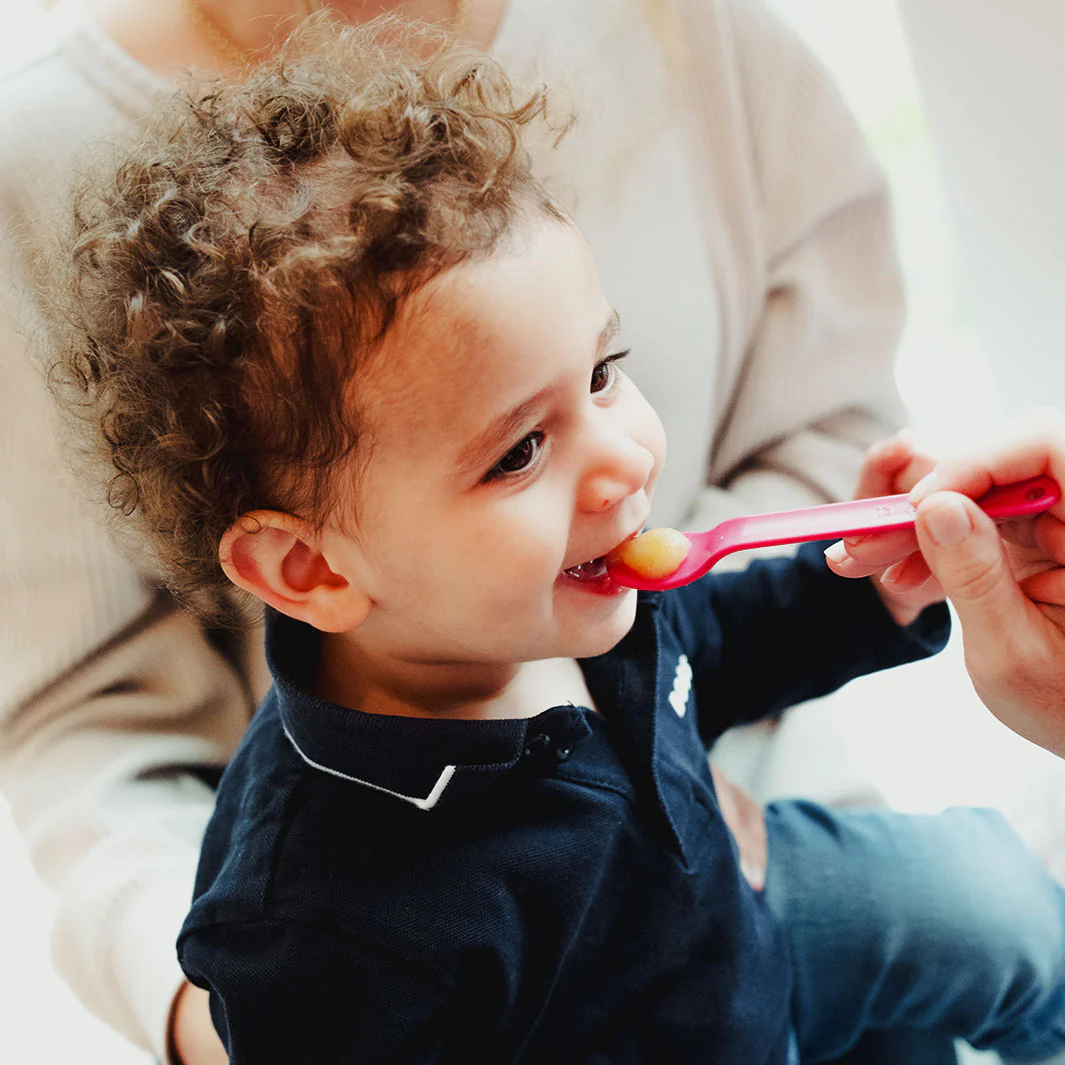 Image sur le produit TalkTools Cuill&egrave;res plates textur&eacute;es Magenta Flatty